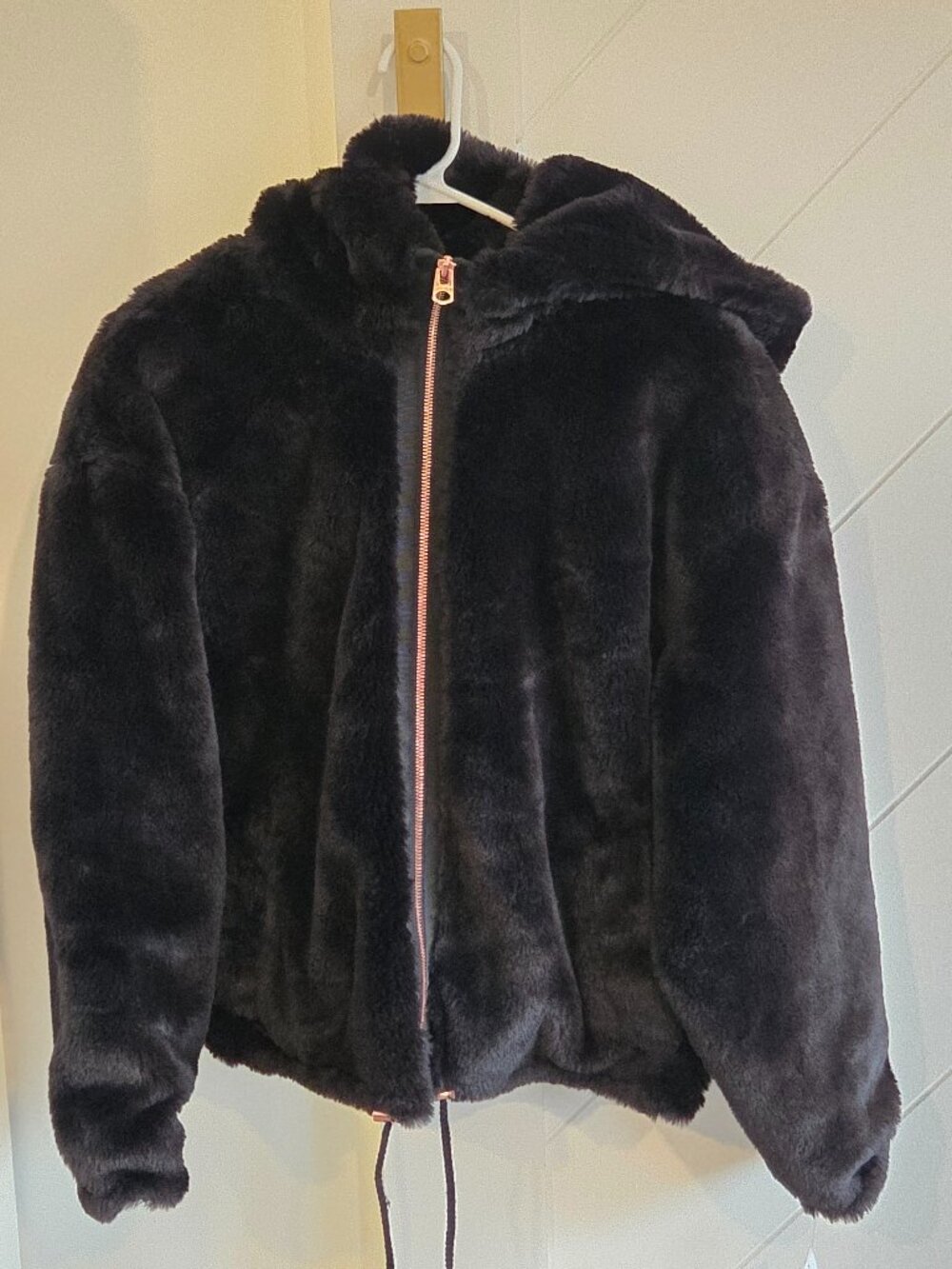 Lucky Brand faux fur hooded sweater